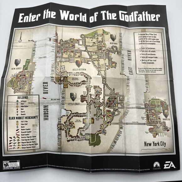 The Godfather: The Game (Original Xbox) CIB COMPLETE & TESTED with MAP - Picture 7 of 8